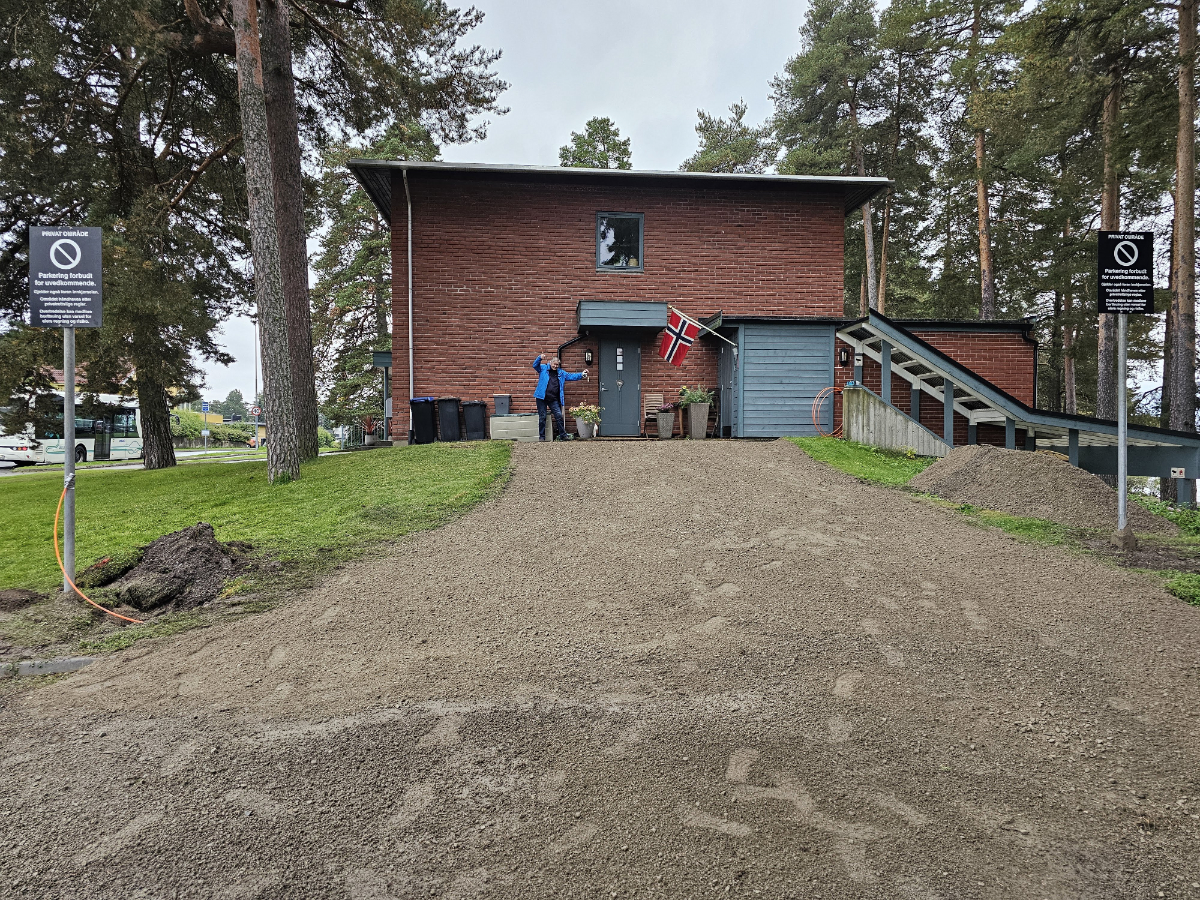 The access road has been finished.