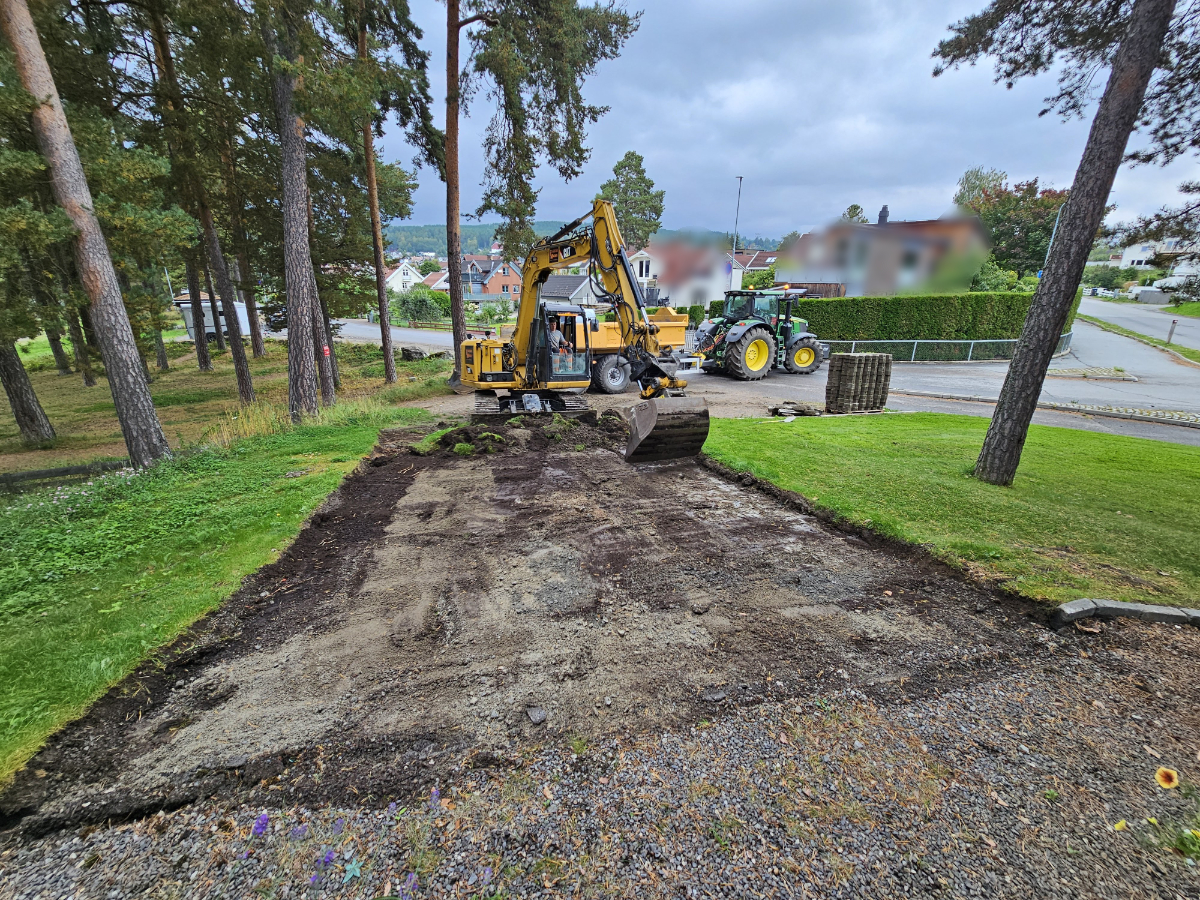 Soil and other mass is being excavated.